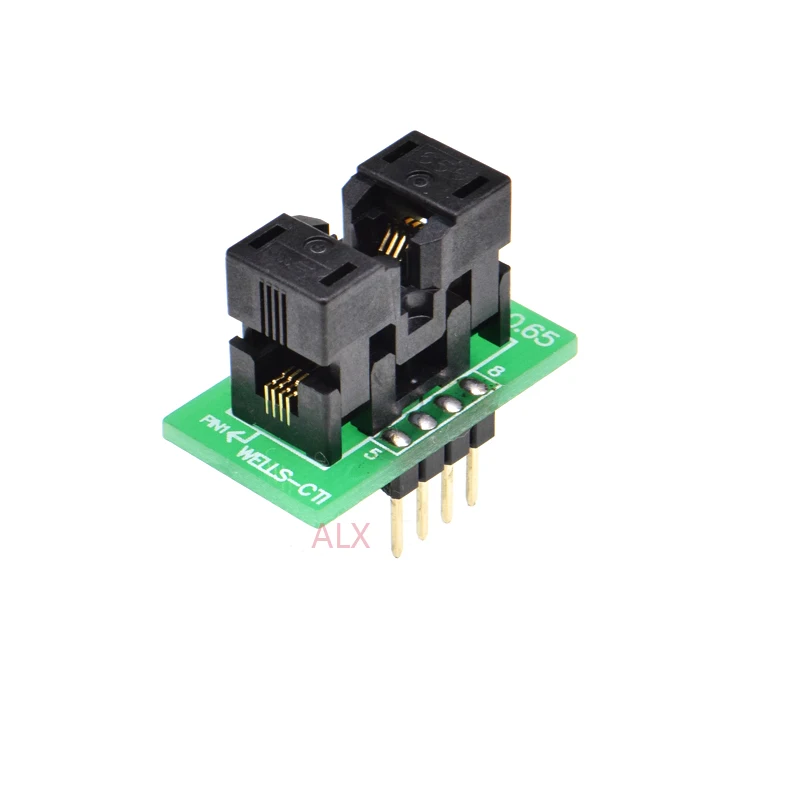 

1PCS MSOP8 TO DIP8 Programmer Adapter Socket MSOP TO DIP CONVERTER MCU Test Chip IC FOR 0.65MM PITCH Butt Plug Connector