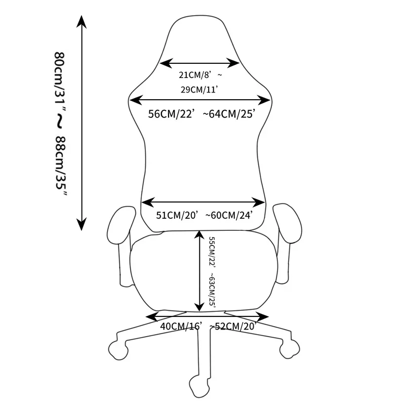 

Чехол для офисного кресла с подлокотником, эластичное моющееся защитное покрытие для компьютерного стула, жаккардовое кресло для игр