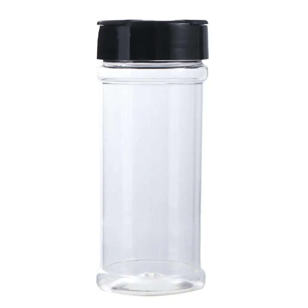 200ml Clear Plastic Spice Jar Transparent Seasoning Bottle Butterfly Cover Refill Containers Cumin Powder