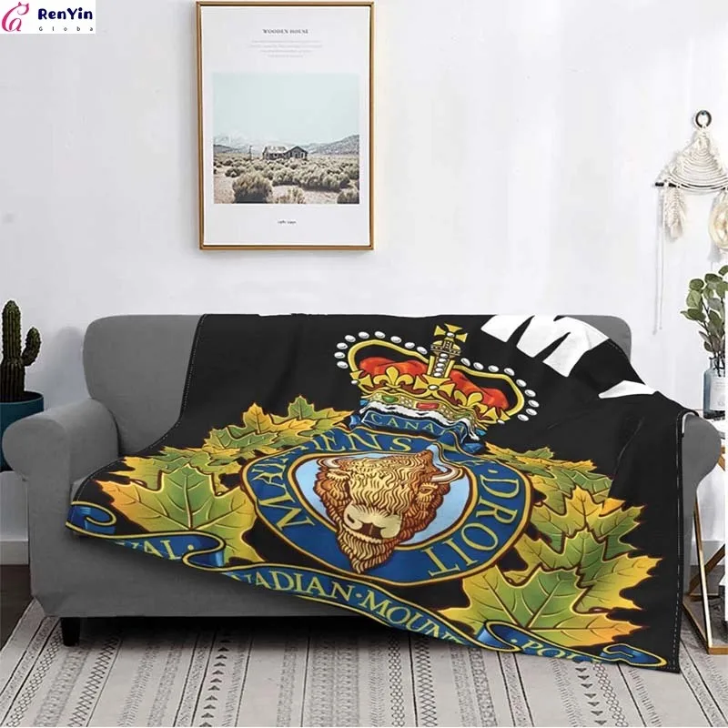 

The Royal Canadian Mounted Police Rcmp Blanket Bedspread Bed Plaid Throw flannel Blanket Covers Bedding