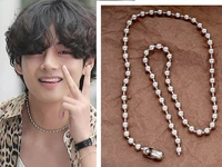 kpop bangtan boys simple and exquisite collarbone chain jewelry fashionable personality simple and versatile pendant gifts v jin