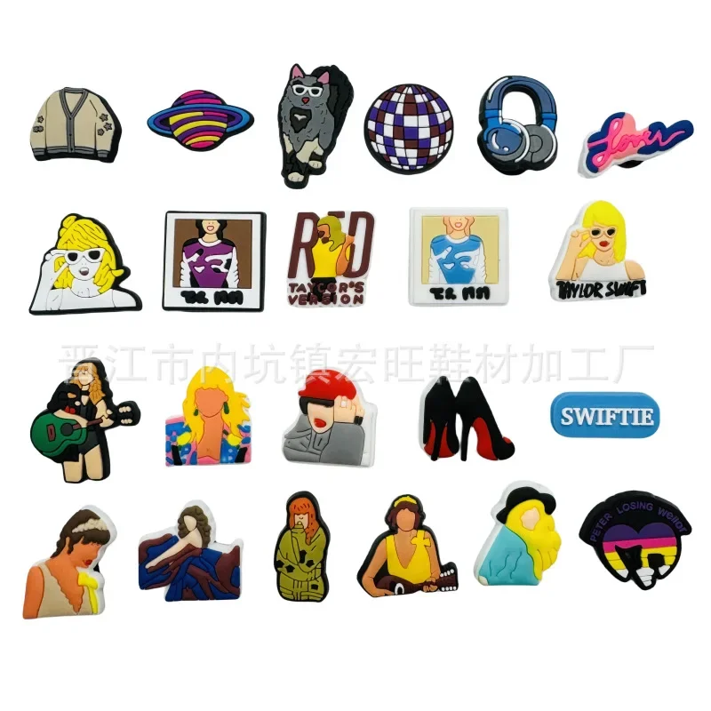 Аксессуары Для Обуви Из Искусственной Кожи ПВХ С Отверстиями Сандалий Тапочек