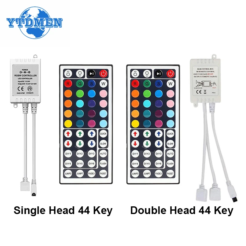 

LED Controller 44 Keys RGB IR Controler LED Strip Controller Dimmer Lamp Tape DC 12V Remote Control For SMD3528 5050 Strip Light