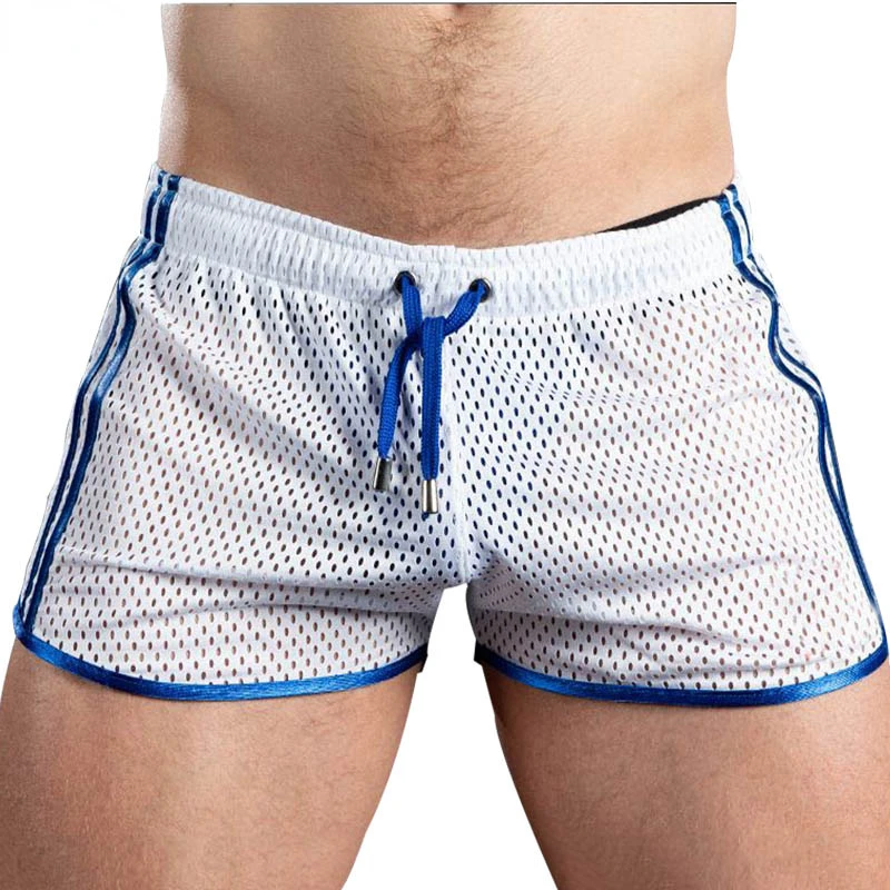 

Gym Mens Sport Running Shorts Quick Dry Grid Workout Korte Broek Gym Wear Mannen Voetbal Tennis Training Strand zwemmen Shorts