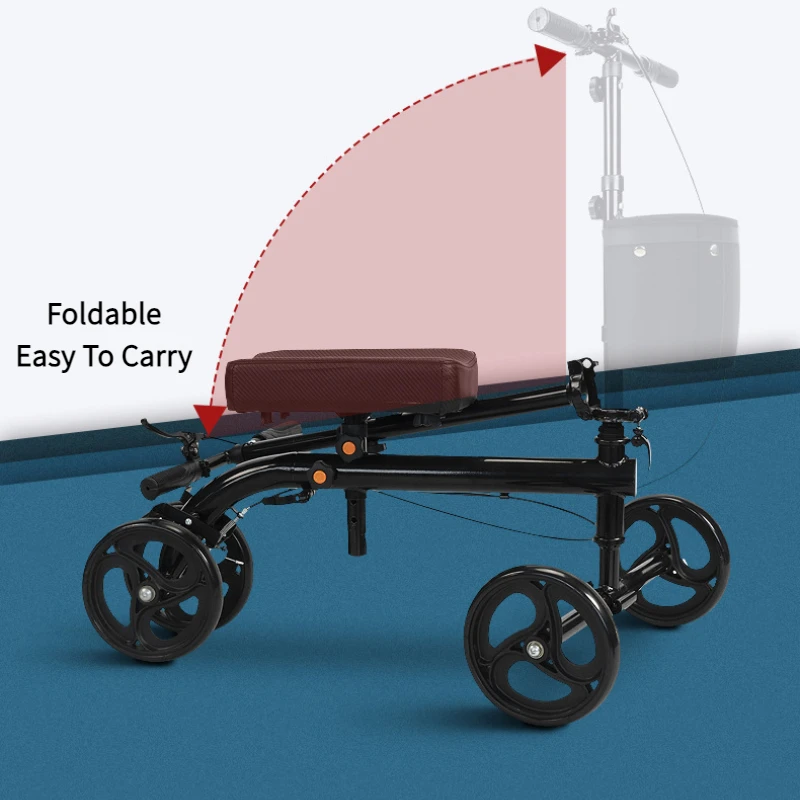 Наколенник для травм на одной ноге портативный складной может сидеть и нажимь