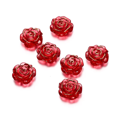 Акриловые бусины-распорки YouYoungDifferent 20 мм прозрачные розовые