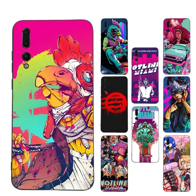 

Game Hotline Miami Phone Case Soft Silicone Case For Huawei p 30lite p30 20pro p40lite P30 Capa