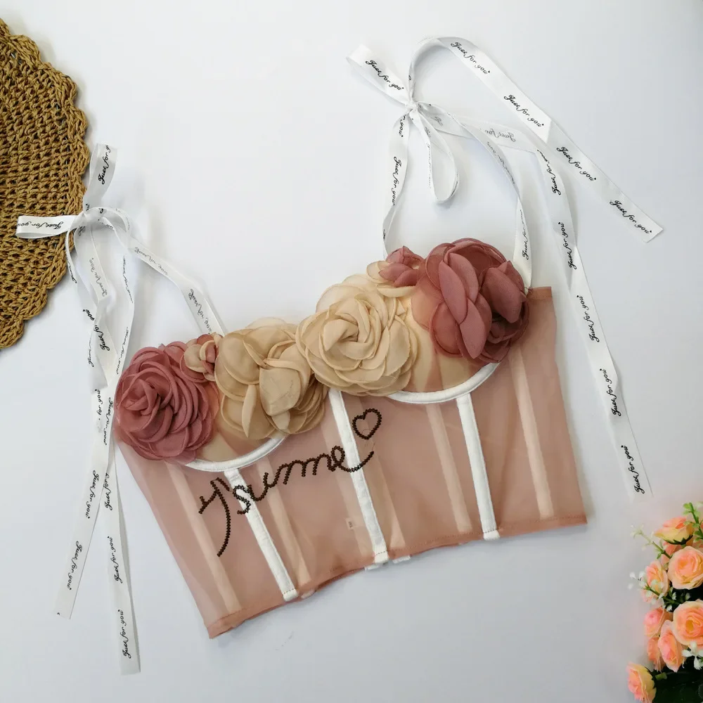 Женская прозрачная майка с открытыми плечами