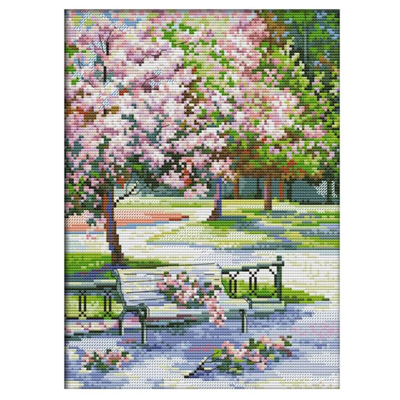 Наборы для вышивки крестом 14CT ткань вышивания с принтом наборы рукоделия простые