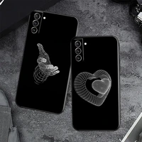 line heart pattern phone case for huawei p30 pro p30 lite pro p20 2019 p smart z 2020 2021 p40 plus 5g p50 p10 f56u cartoon