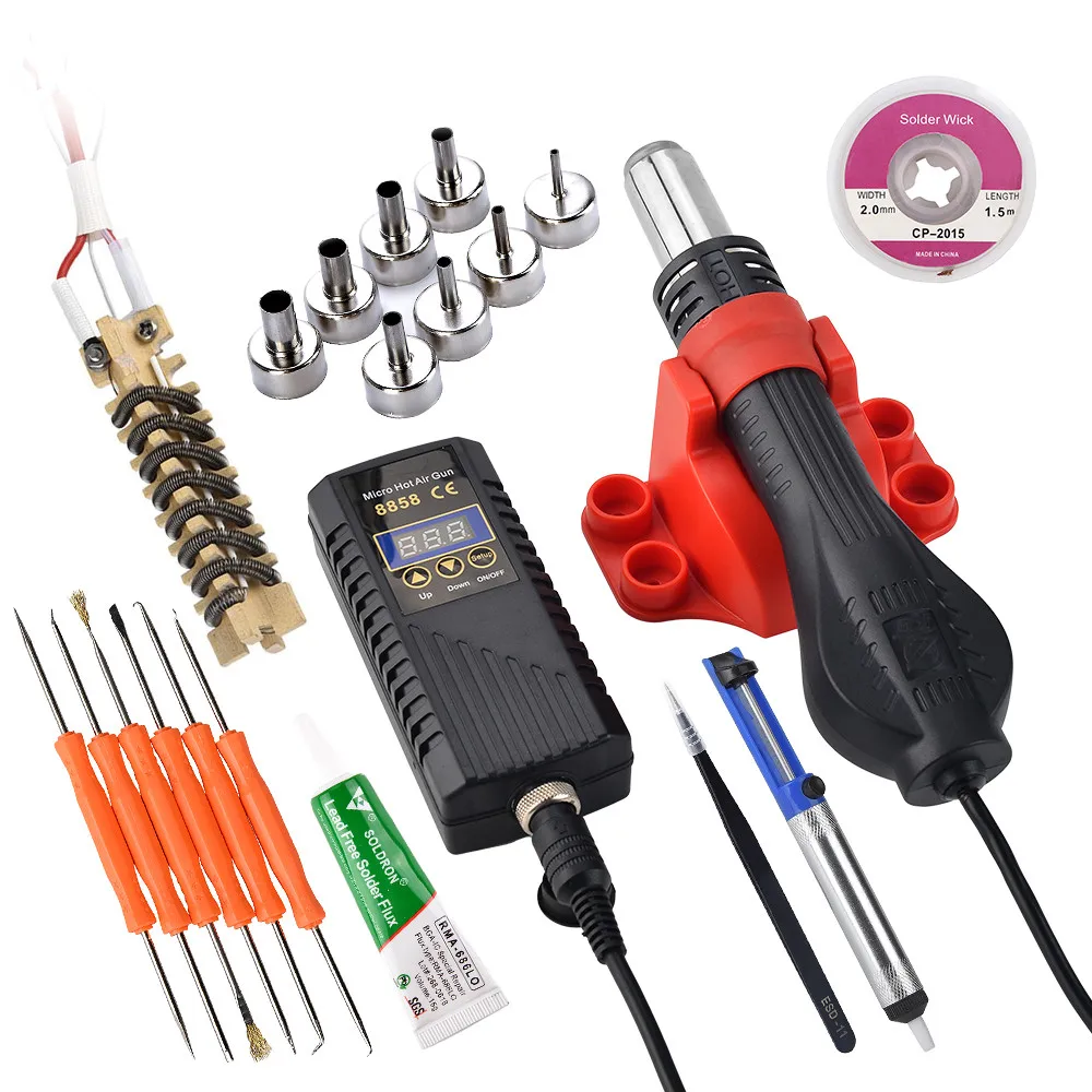 

JCD 750W Микро-горячий воздушный пистолет 8858a