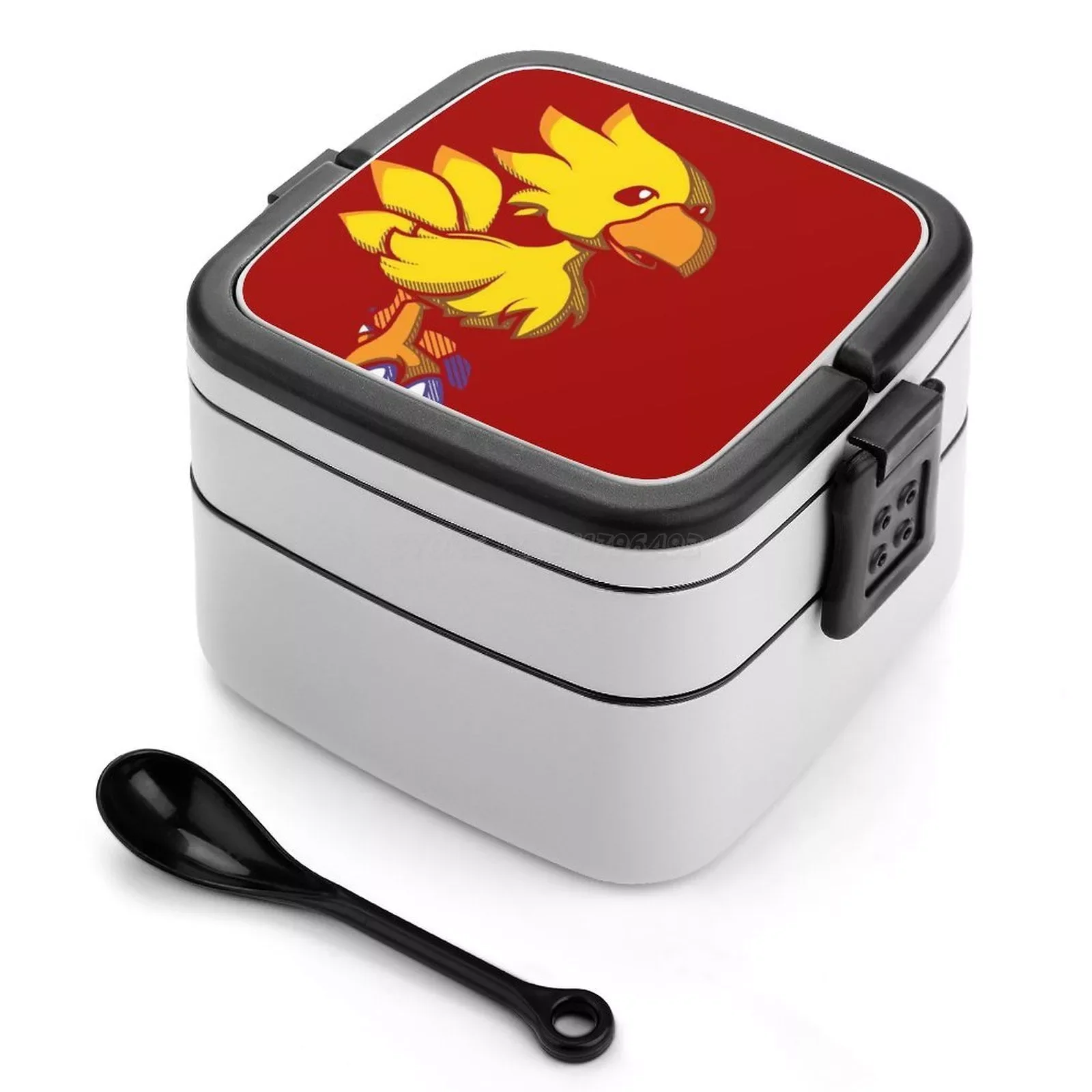

Kweh! Bento Box Leak-Proof Square Lunch Box With Compartment Final Fantasy Ff Ffxiv Xiv Ffvii Ff14 Ff7 Vii Dissidia Hear