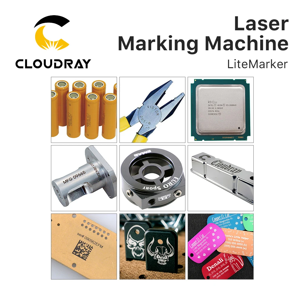 Cloudray 20-60W JPT Fiber Laser Marking Machine For Cutting Jewelry Laser Cut Gold Silver Stainless Steel Copper Aluminum Sheet