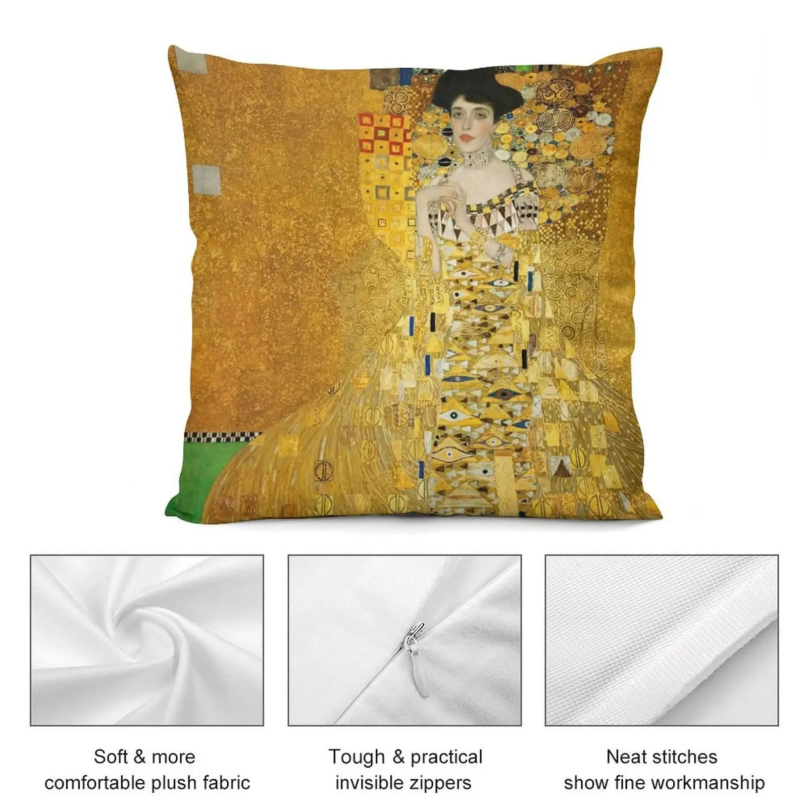 Винтажная подушка Gustav Klimt с портретом Адель Bloch Bauer 197 чехол для подушки дивана