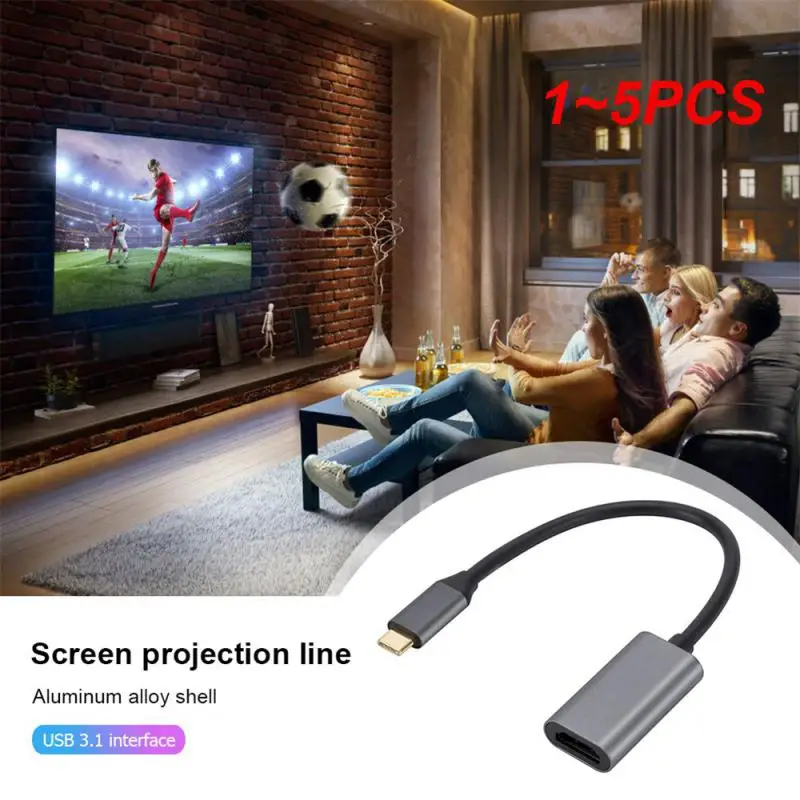 1 ~ 5 шт. совместимый кабель-адаптер типа C 4K USB 3,1 HDTV конвертер ...