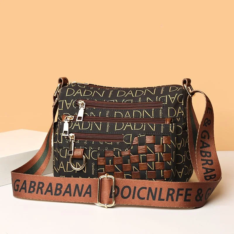 European American leisure canvas large-capacity messenger bag one-shoulder bag Oxford cloth backpack cashier bag middle-aged