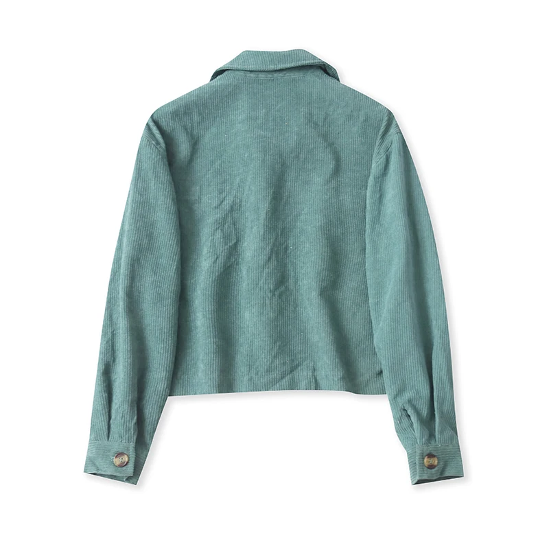 Вельветовая верхняя одежда с лацканами весенне-осенний новый универсальный