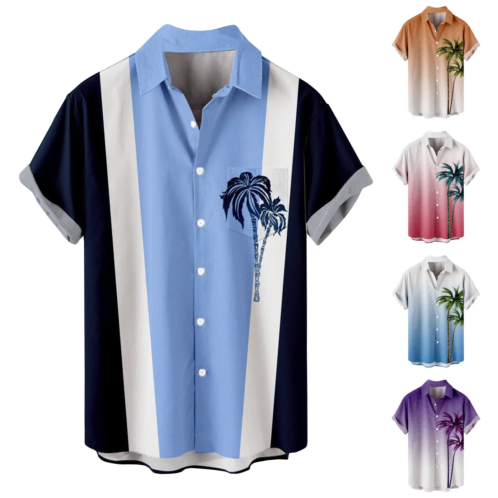 

Men Clothings Stereoscopic Skilled Casual Shirts Shirt Holder Print Short Sleeve Shirt Stays For Men Summer Clothes For Men
