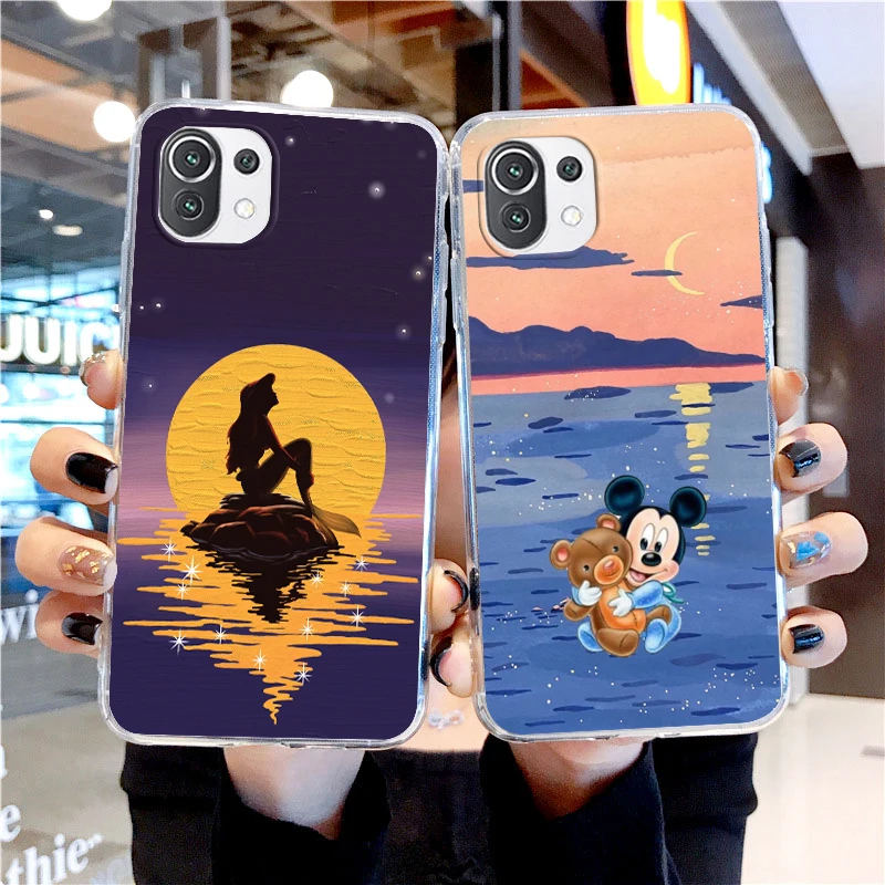 

Disney Mickey Minnie Baby Transparent Phone Case For Xiaomi Mi 13 Lite 12T 12S 12X 12 11 11T 11i 10T 10 9 Pro Ultra 5G Cover