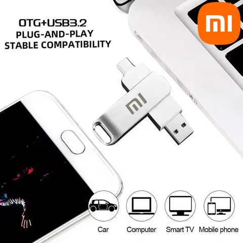 Xiaomi 16 ТБ USB-накопители USB 3.2 Память типа c 2 в 1 8 ТБ OTG Pendrive 2 ТБ U-диск Высокоскоростной для хранения файлов