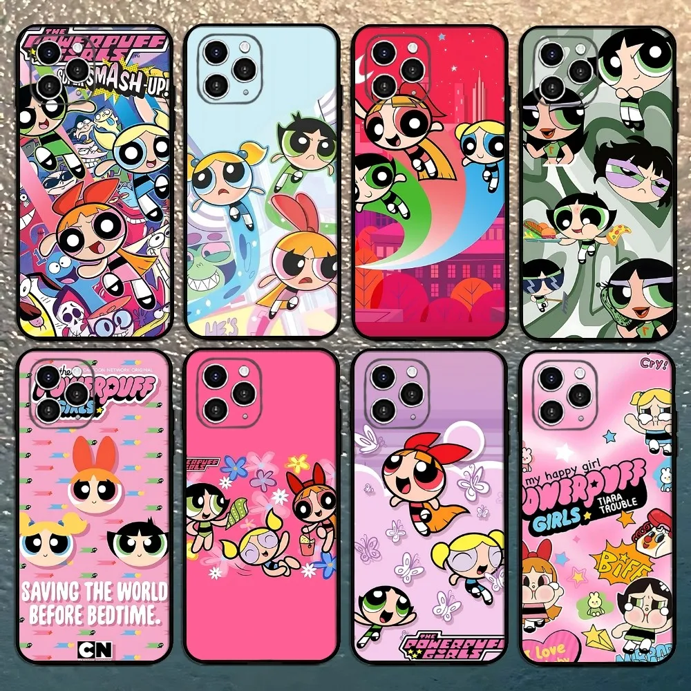 P-powerfulS-G-girls чехол для телефона Iphone 16 15 11 13 14 Pro Max 7 8 Plus X Xr Xs 12mini
