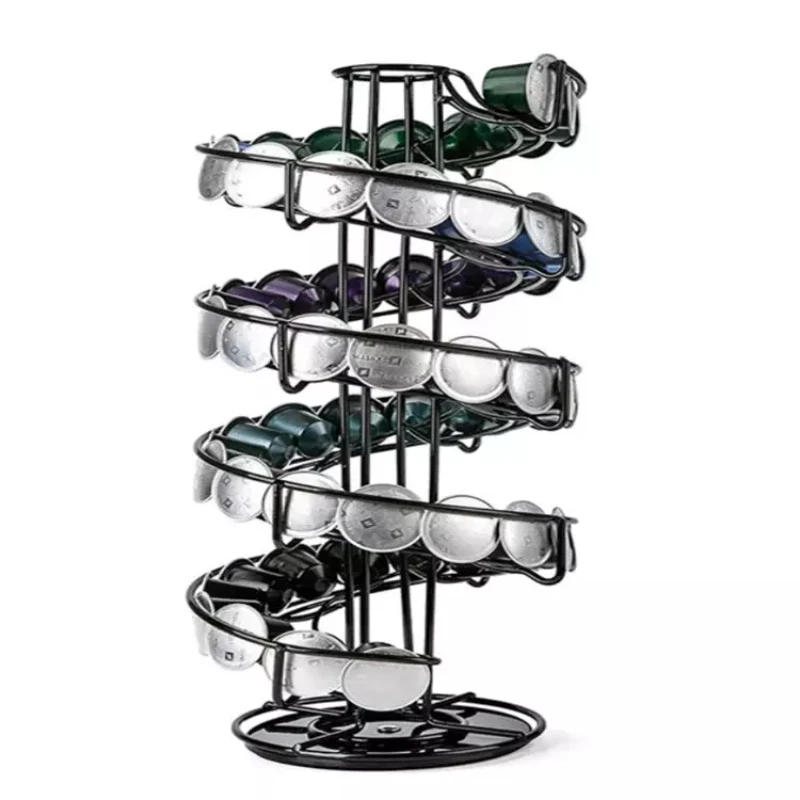 

European and American Popular Milk Ball Coffee Capsule Rotating Capsule Storage Rack
