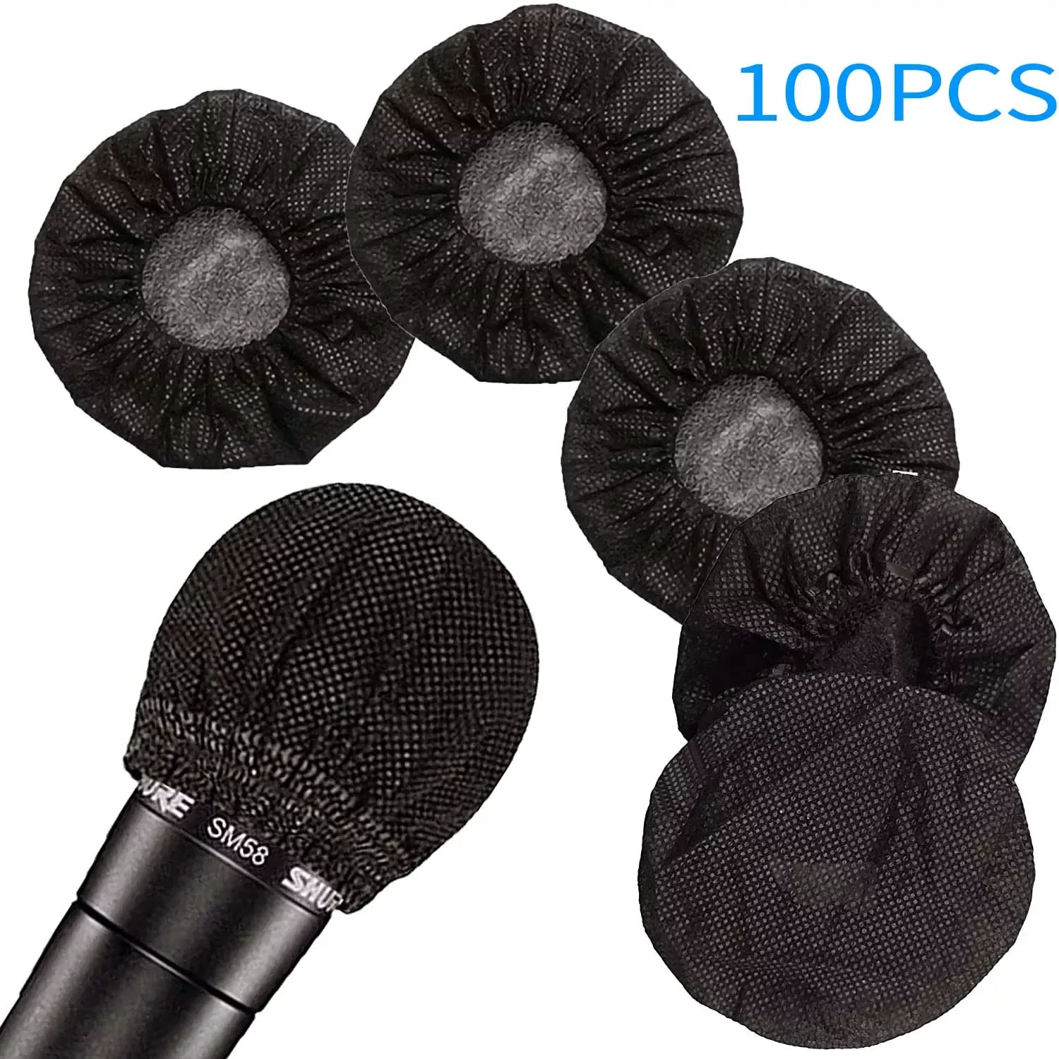 

Disposable Microphone Cover Non-Woven, Clean and No-Odor Windscreen Mic Covers, Removal Microphone Cover, Perfect Protective Cap