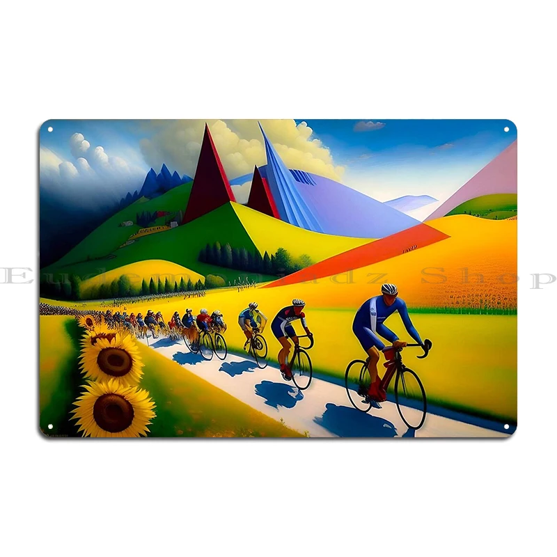 Металлическая табличка The Start A Fast Bike Ride Tour de France