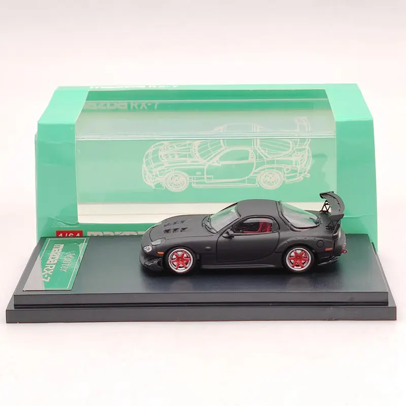 1:64 мастер RX-7 FD3S Amemiya Jurassic/Sub-черные модели автомобилей литые игрушки коллекция
