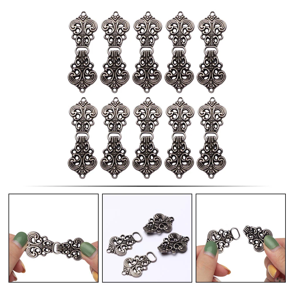 10 пар благоприятных облачных узоров полые застежки с пряжкой застежка для одежды