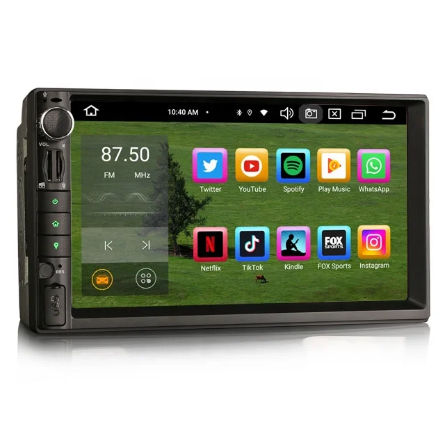 Erisin ES8549U 7 &quotУниверсальный 2 Din Android 12 0 автомобильный стерео DSP CarPlay и Авто GPS TPMS DAB + 4G