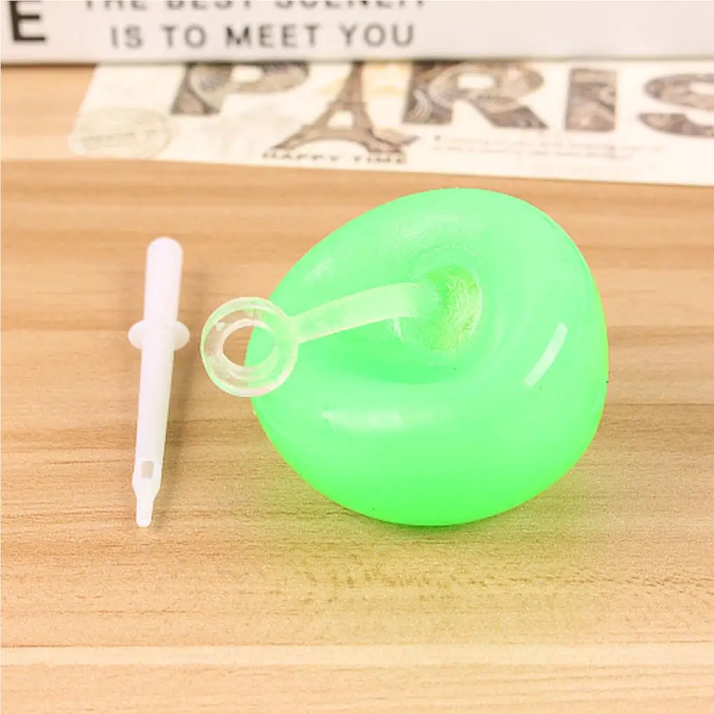 

Mini Inflatable Balloon Toy Kids Birthday Inflation Ball with Hook Stress Relief Air Water Filled Balls Party Supplies