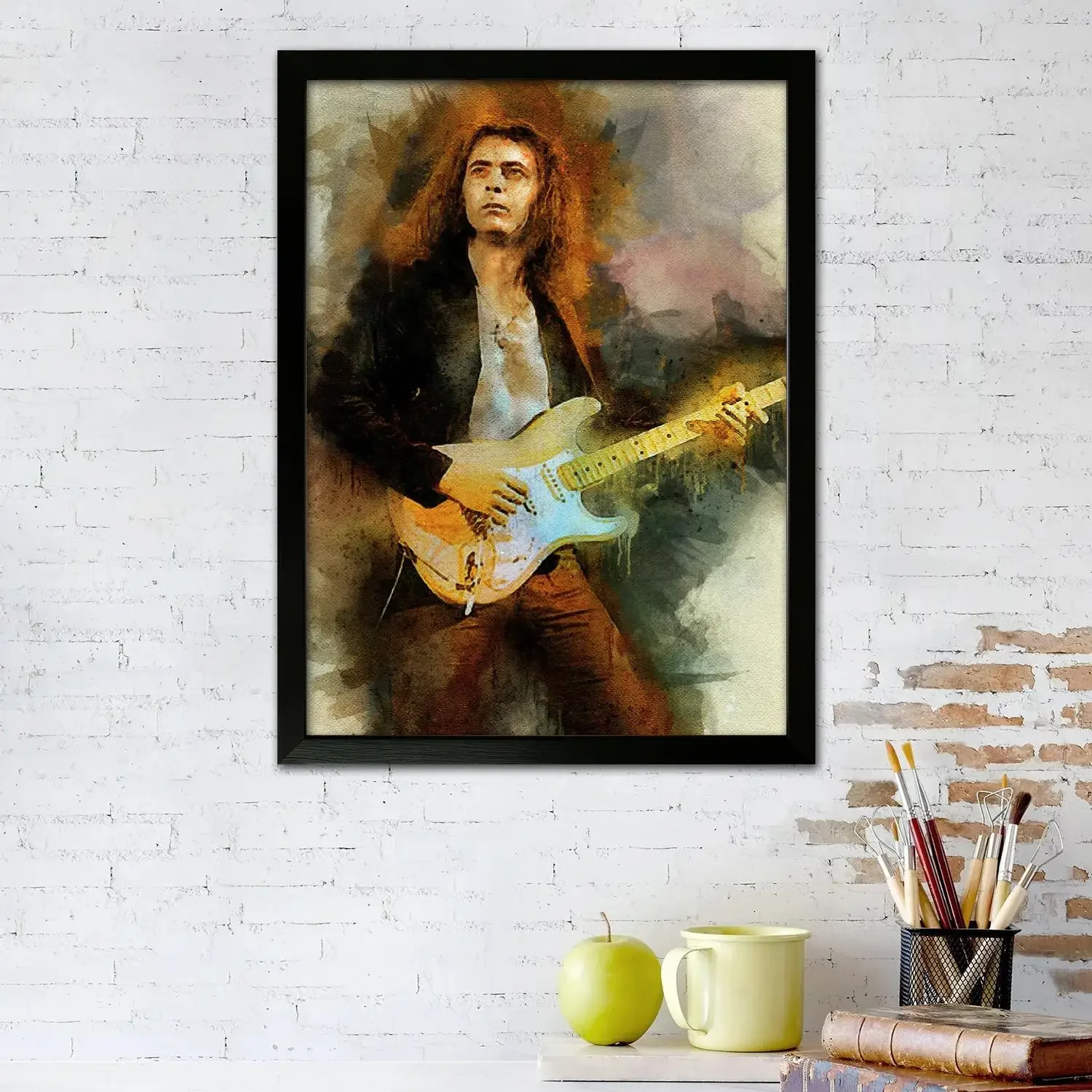 Фото Плакат на холсте Ritchie Blackmore и настенное искусство, печать с изображением, современный декор для семейной спальни, декоративная живопись №2