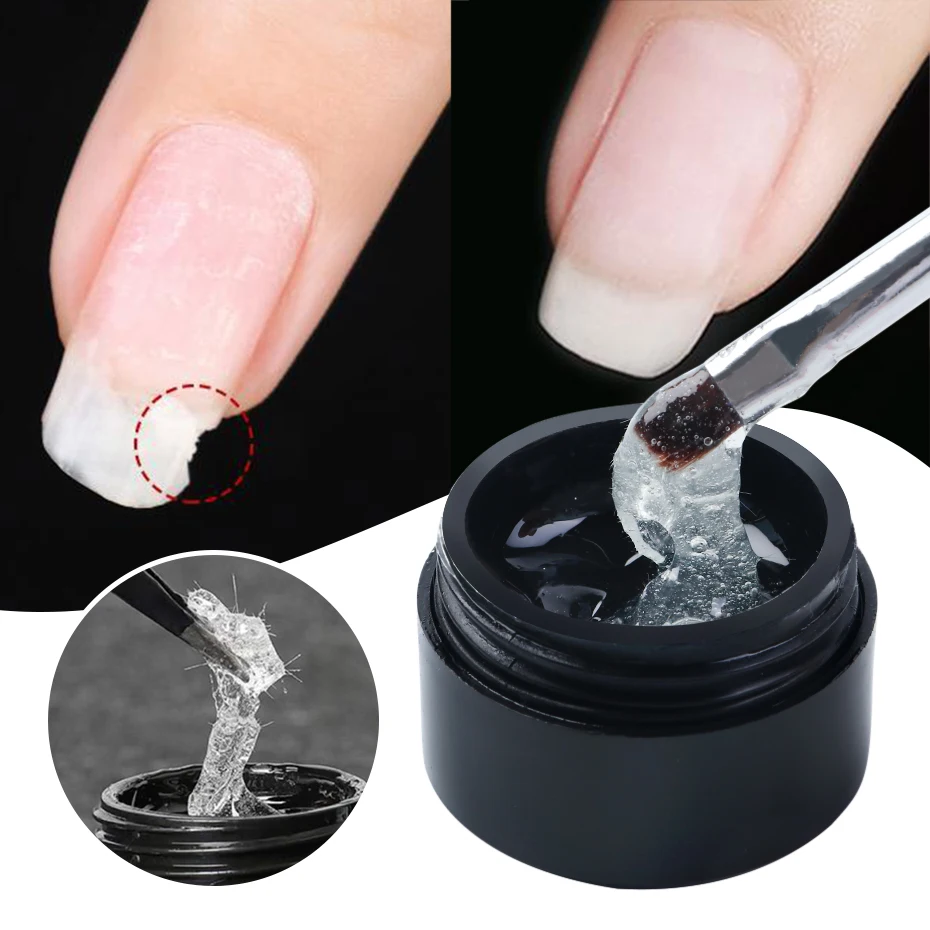 5ml Fiberglass Repaired Nails Gel Crack Broken Fiber Silk Extension Quick Builder Glue Acrylic Clear UV Polish Manicure Supplies 5ml Fiberglass Repaired Nails Gel Crack Broken Fiber Silk Extension Quick Builder Glue Acrylic Clear UV Polish Manicure Supplies