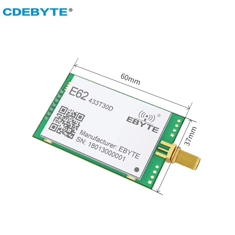Wireless Module CDEBYTE E62-433T30D 433Mhz Full Duplex FHSS UART 30dBm Long Distance Wireless Transmitter And Receiver Module