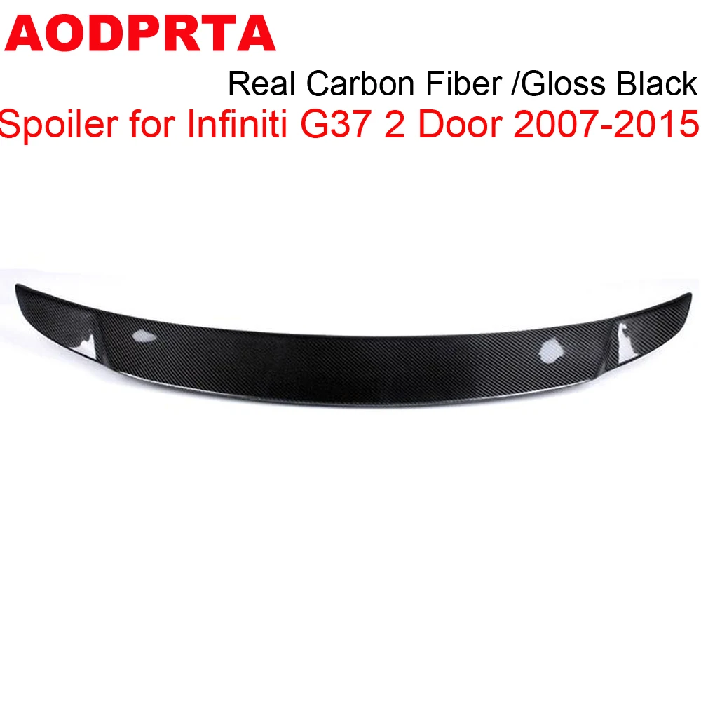 Спойлер G37 из натурального углеродного волокна задний спойлер для багажника Infiniti