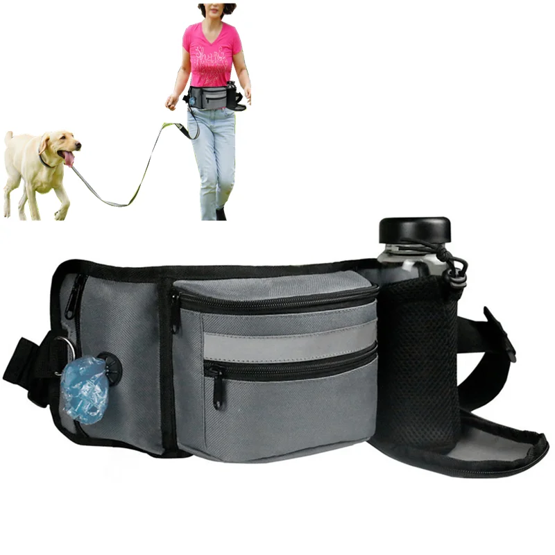 

Bottle Poop Bags Waist Hidden Pouch Dog Pet Treat Bag Dispenser With Bag Water Holder Dog Snack Treat Training Portable Bag