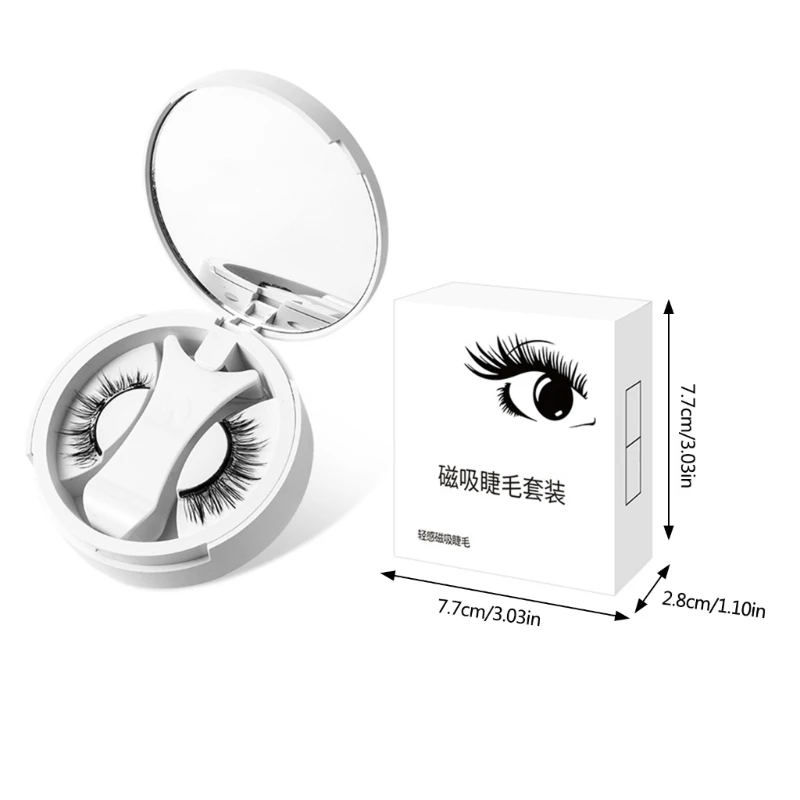 Магнитные ресницы натуральный вид магнитные набор двойных ресниц густые