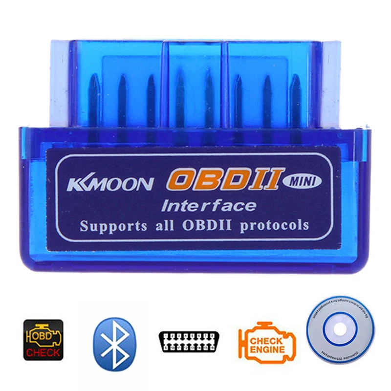 Мини V2.1 ELM327 OBD2 считыватель кодов Bluetooth OBD диагностический инструмент