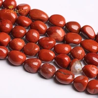 natual china red jaspers irregular stone beads loose spacer beads for jewelry making diy bracelets necklace accessories 15 inch