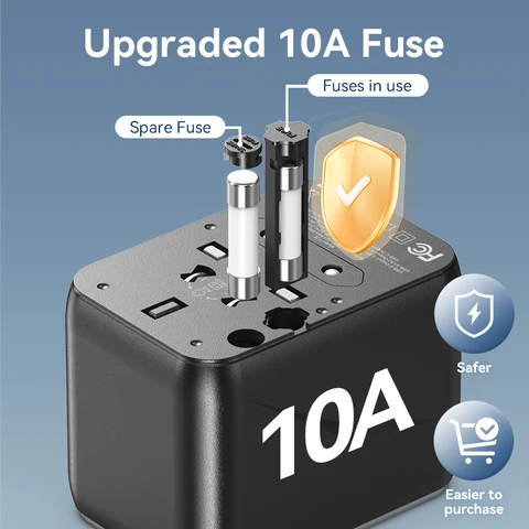 Vention универсальный адаптер для путешествий 20 Вт 3 порта