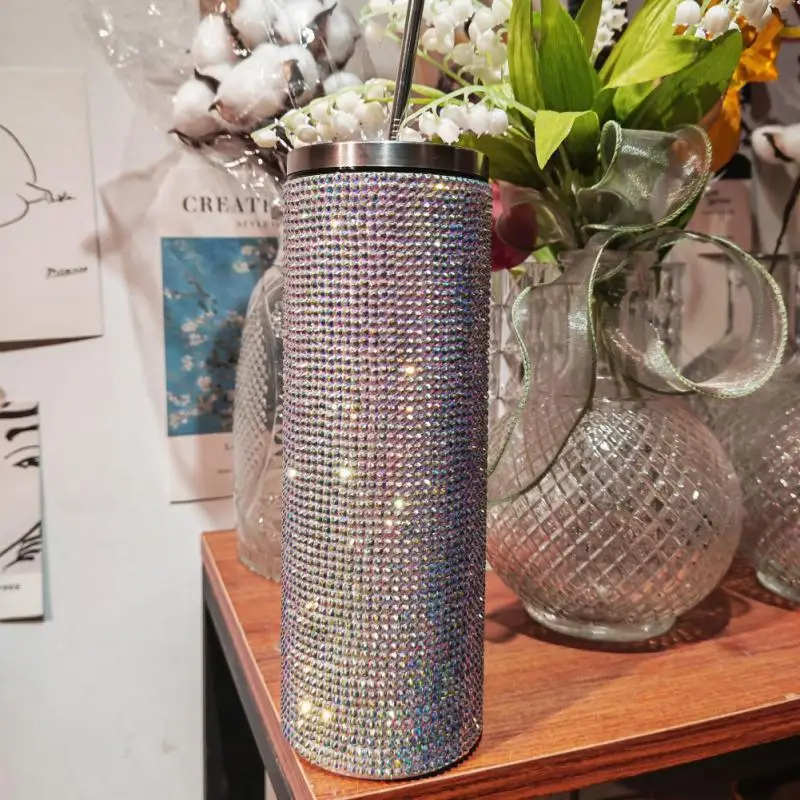 

Кофейная чашка, портативный подарок для девочек, из нержавеющей стали, Нетоксичная кружка 600 мл, чашка для воды, прямая чашка, экологически ч...