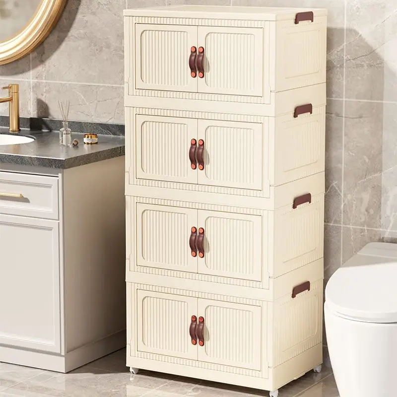 Складной шкаф для хранения 45-75 см вместительный бытовой одежды игрушек напольный