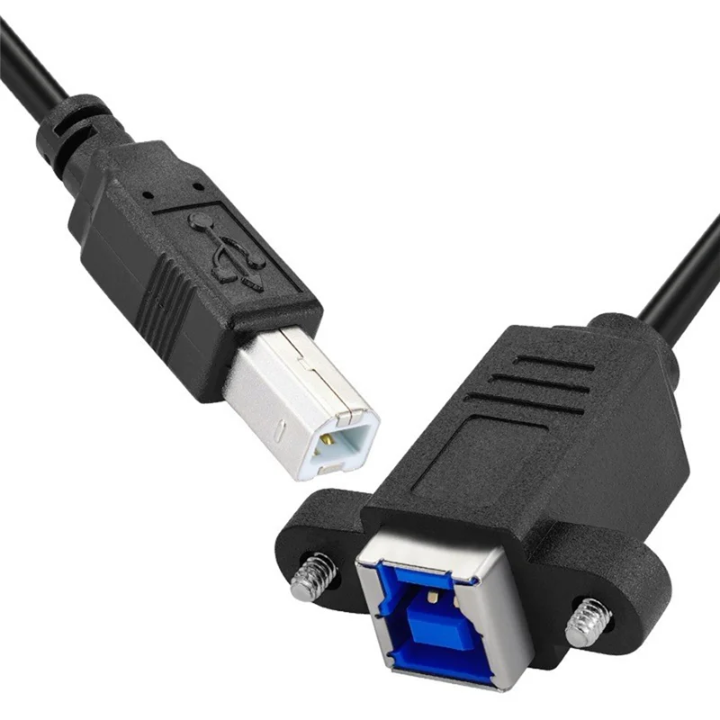 Фото Удлинитель кабеля FEDI USB 3.0 Type-B «мама» к USB2.0 Type-B «папа» для диска SSD-камера для передачи данных 30 см №1