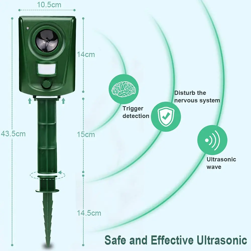 Средство для отпугивания кошек и лисиц Ультразвуковые отпугиватели птиц садов