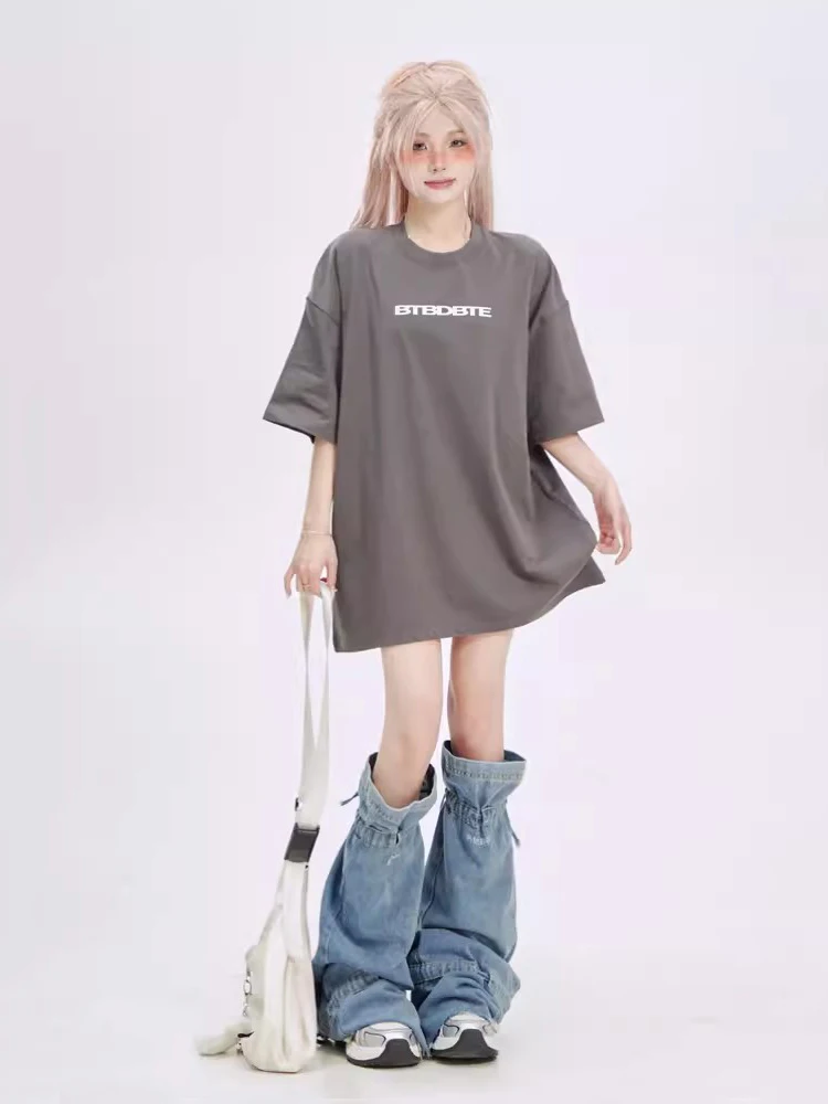 Женские джинсовые гетры на шнурке REDDACHiC бандажные однотонные повседневные