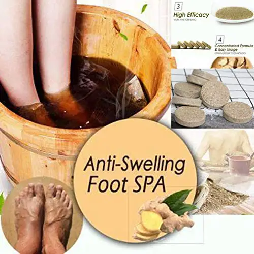 

10pcs/lot Ginger Foot Soak Anti-Swelling Foot SPA Effervescent Tablets Treatment for Foot Swelling Edema Ankle and Pain