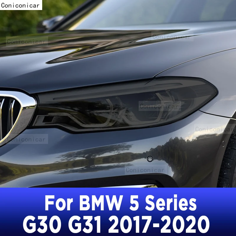 

For BMW 5 Series G30 G31 2017-2020 Car Exterior Headlight Anti-scratch Front Lamp Tint TPU Protective Film Repair Accessories