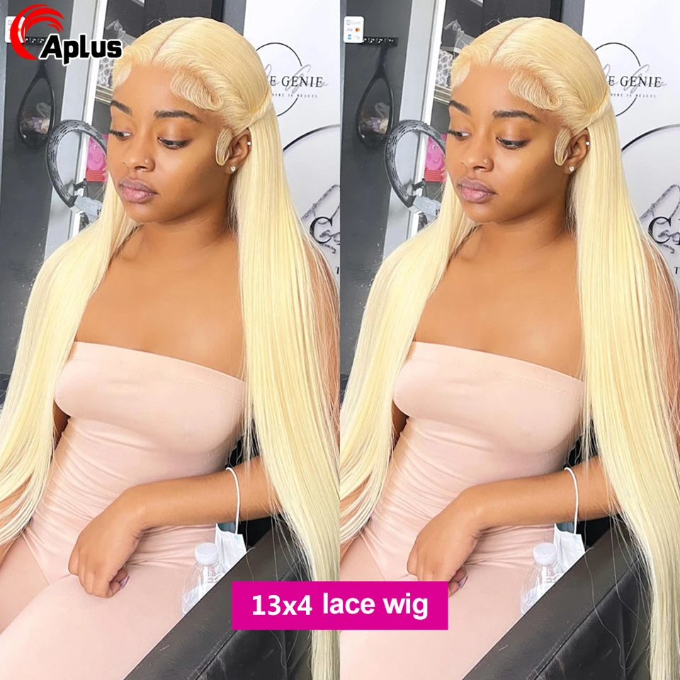 Aplus 613 Lace Frontal Wig Honey Blonde Lace Front Wigs For Women Human Hair Pre Plucked 13x4 Bone Straight Lace Front Wig 150%