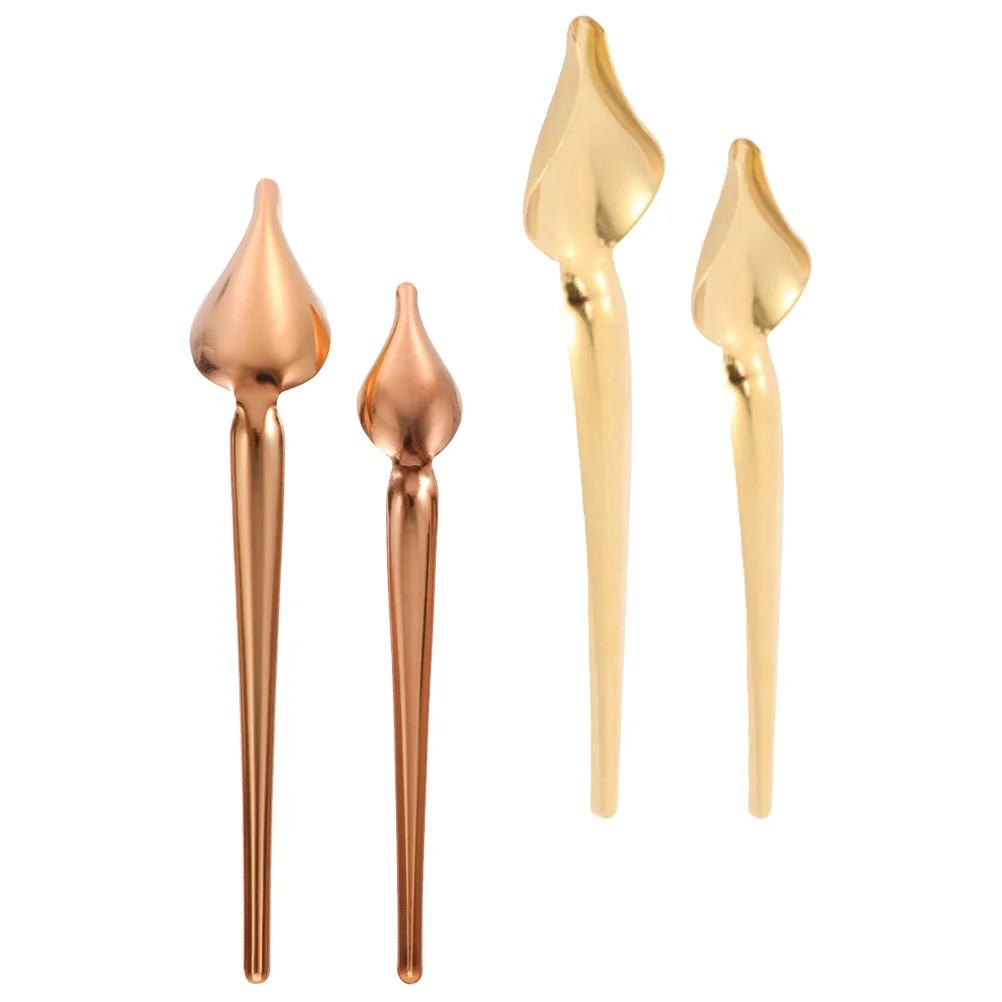 

Stainless Steel Sauce Spoon DIY Chocolate Spoons Multi-use Drawing Decorating Kitchen Gadget